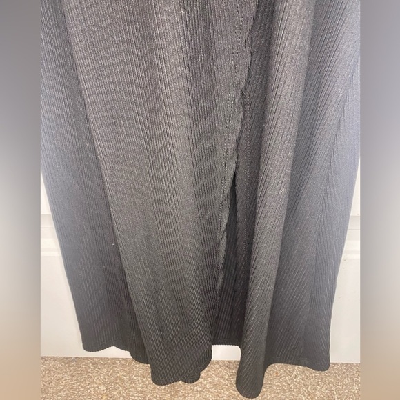 Jessica Simpson Black ribbed tank top wrap maxi dress - Picture 5 of 6